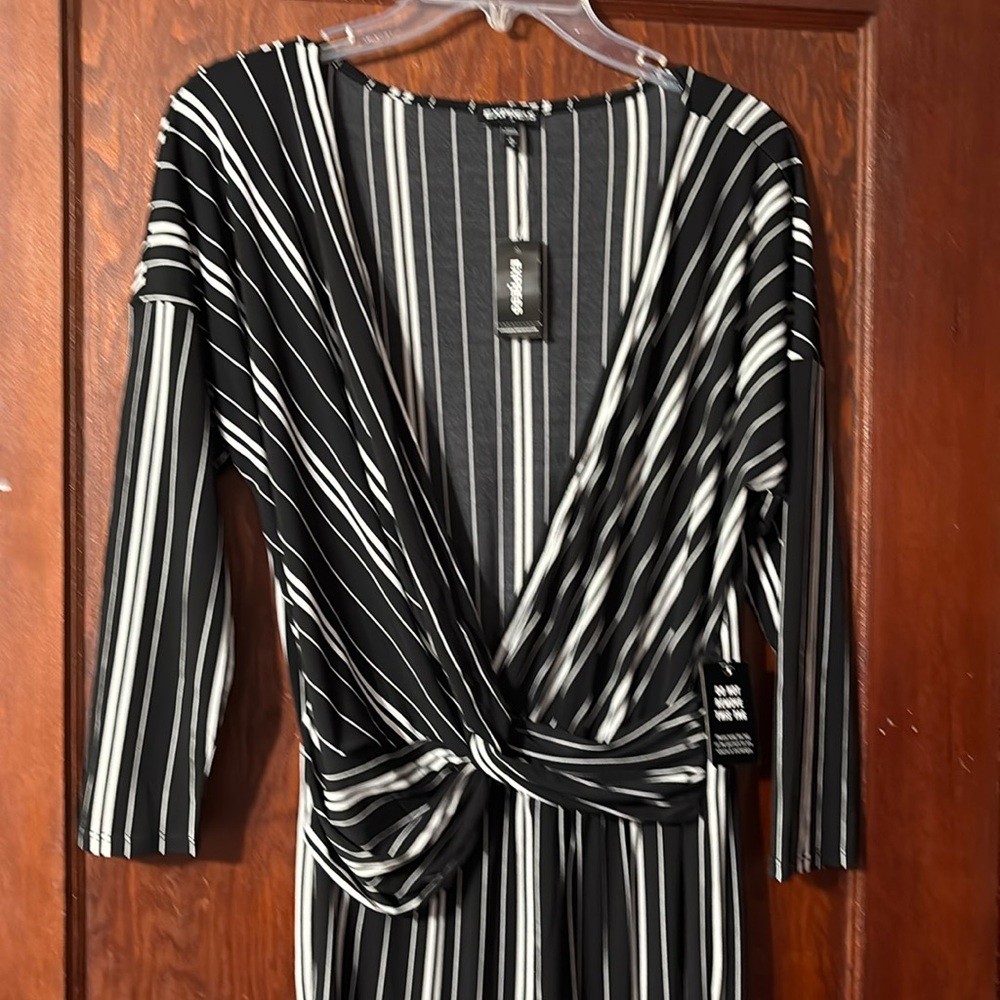 Express striped jumper. NWT medium